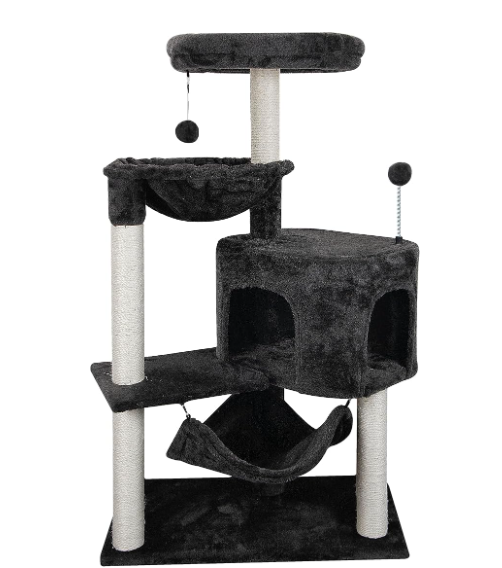 Cat tree with big hammock and condo features