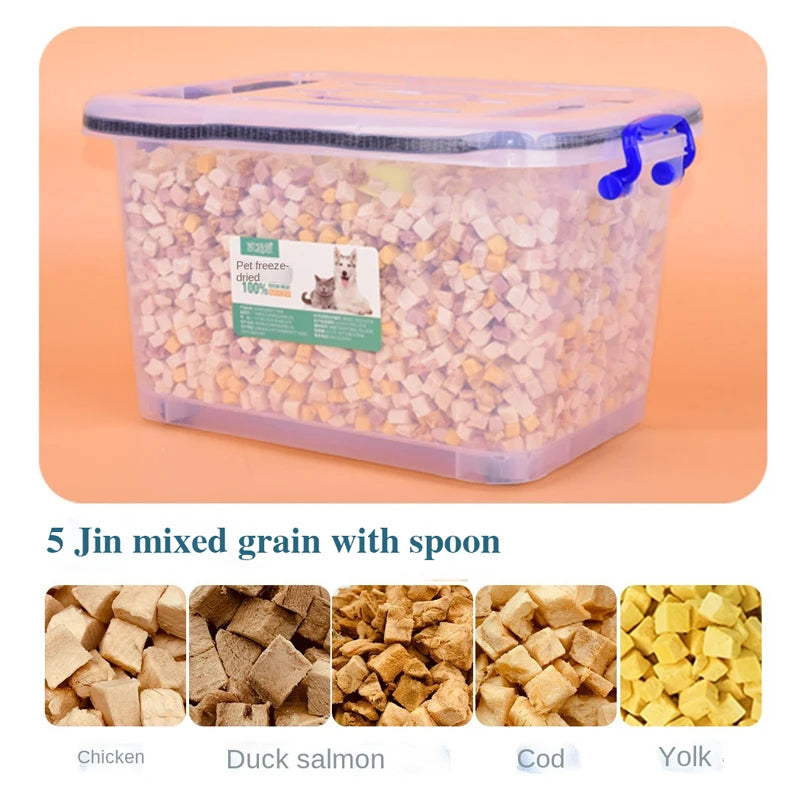 Freeze-Dried Cat Treats - Chicken & Duck Breast Snacks Bucket