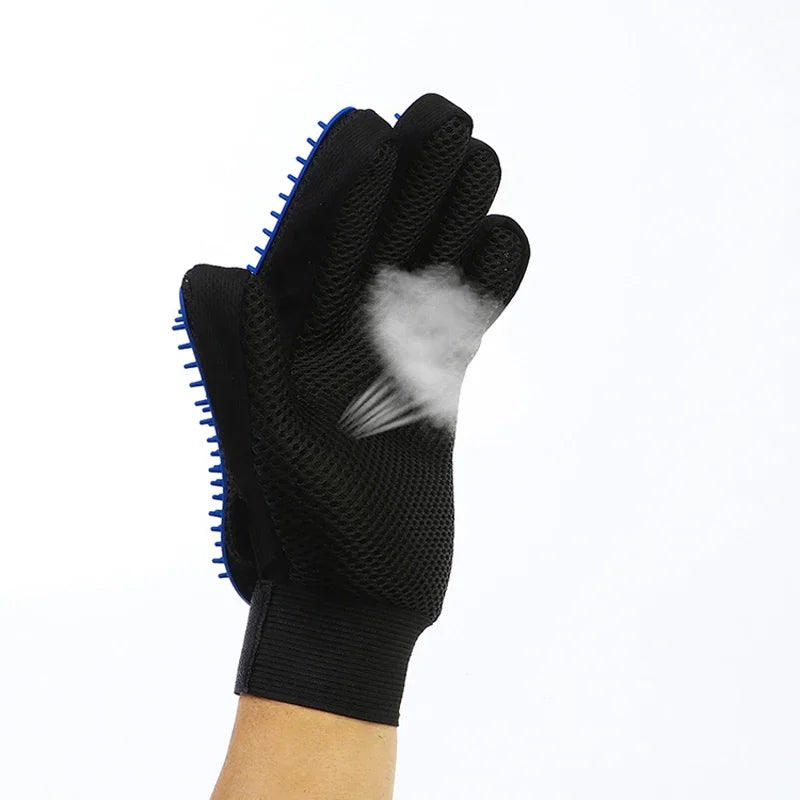 Silicone Cat Grooming Gloves for Hair Removal & Bathing - Meowzify
