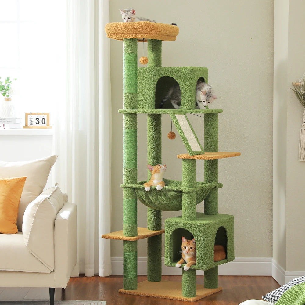 180cm Large Cat Tree Tower with Hammock – Best cat trees for kittens