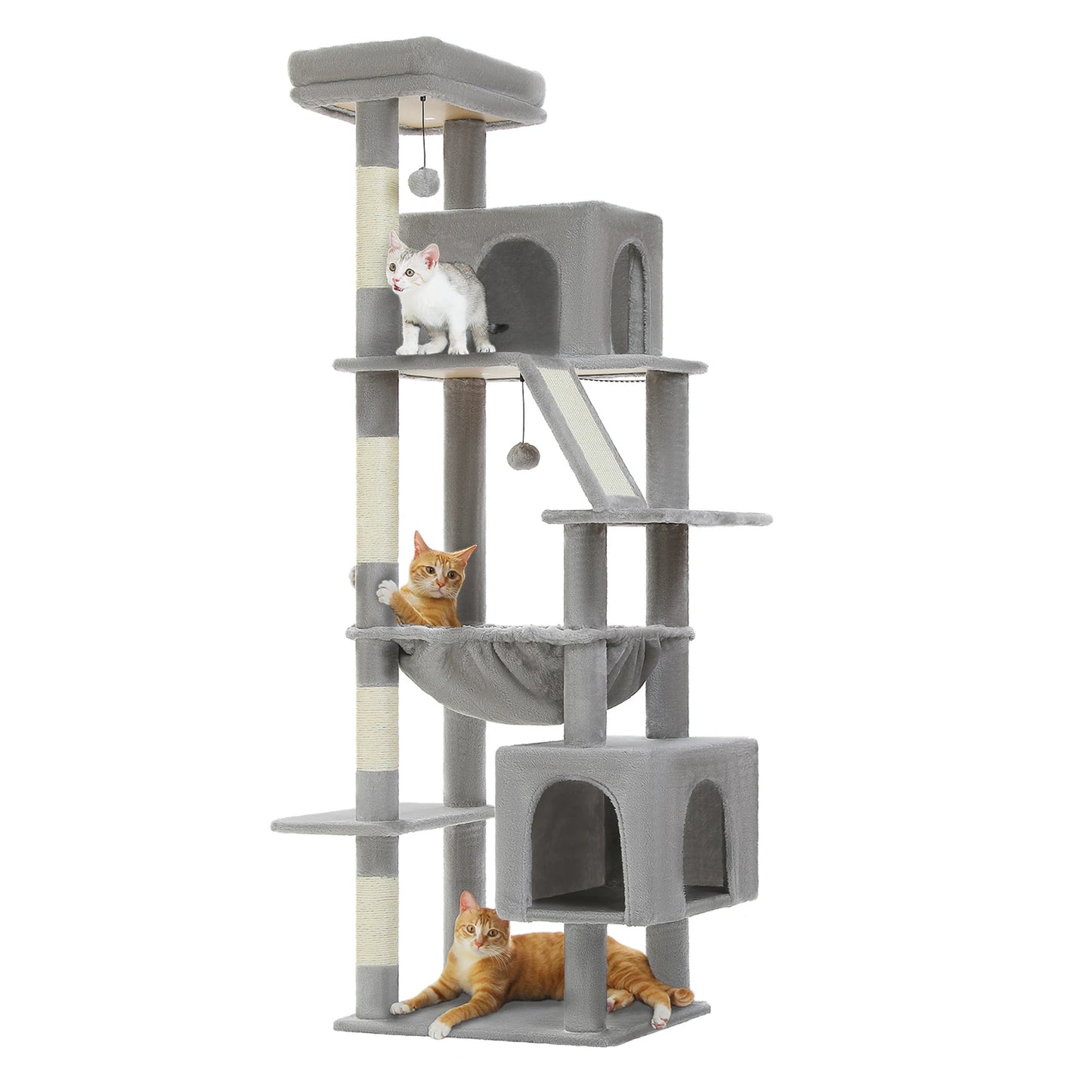 180cm Large Cat Tree Tower with Hammock – Best cat trees for kittens