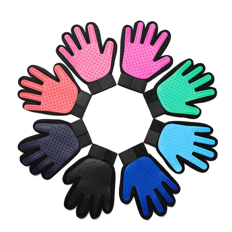 Silicone Cat Grooming Gloves for Hair Removal & Bathing - Meowzify