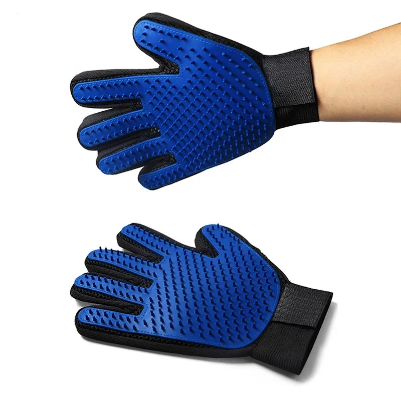 Silicone Cat Grooming Gloves for Hair Removal & Bathing - Meowzify