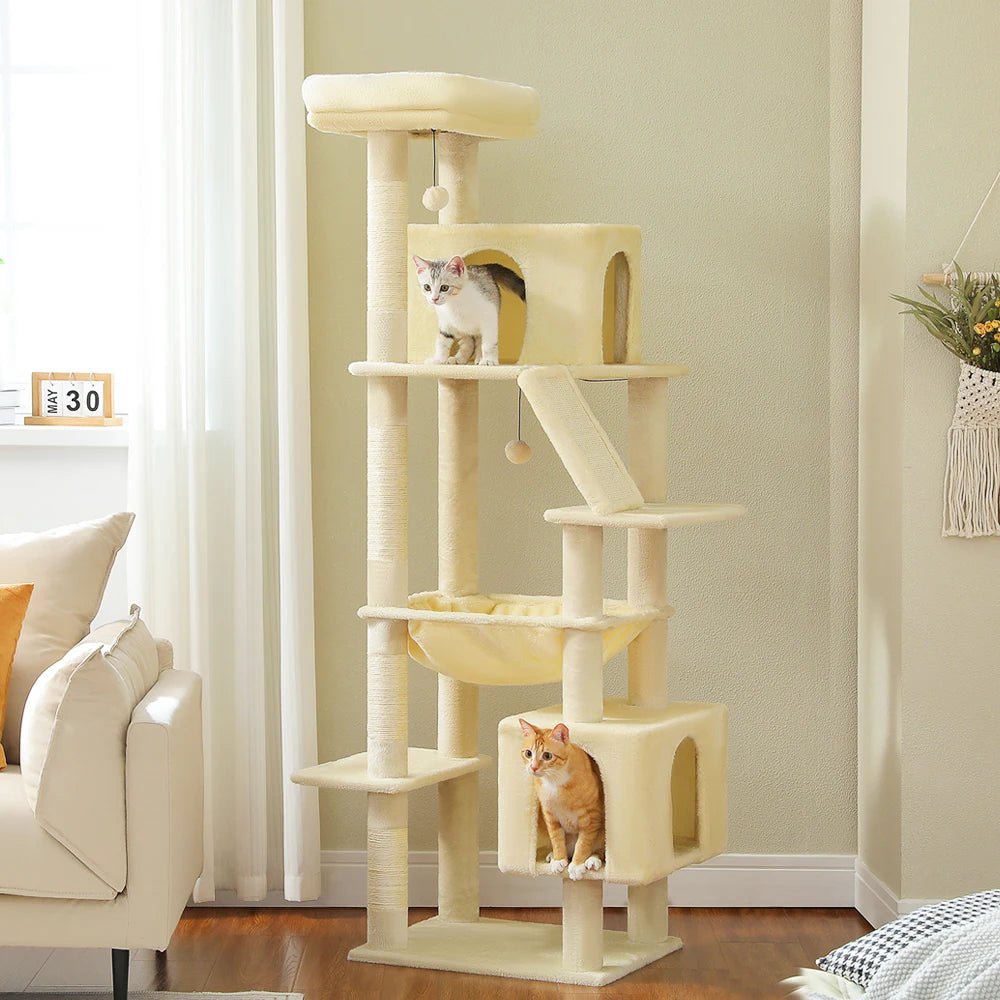 180cm Large Cat Tree Tower with Hammock – Best cat trees for kittens