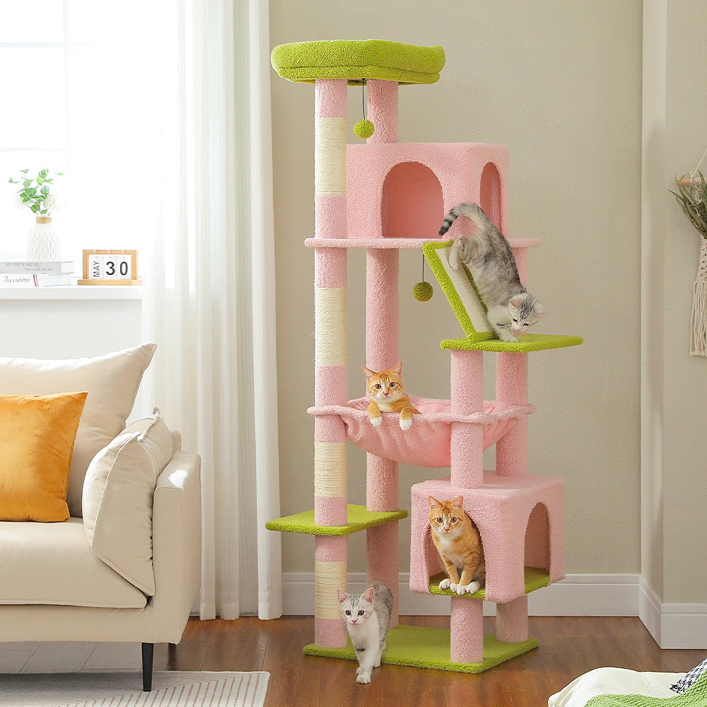 180cm Large Cat Tree Tower with Hammock – Best cat trees for kittens