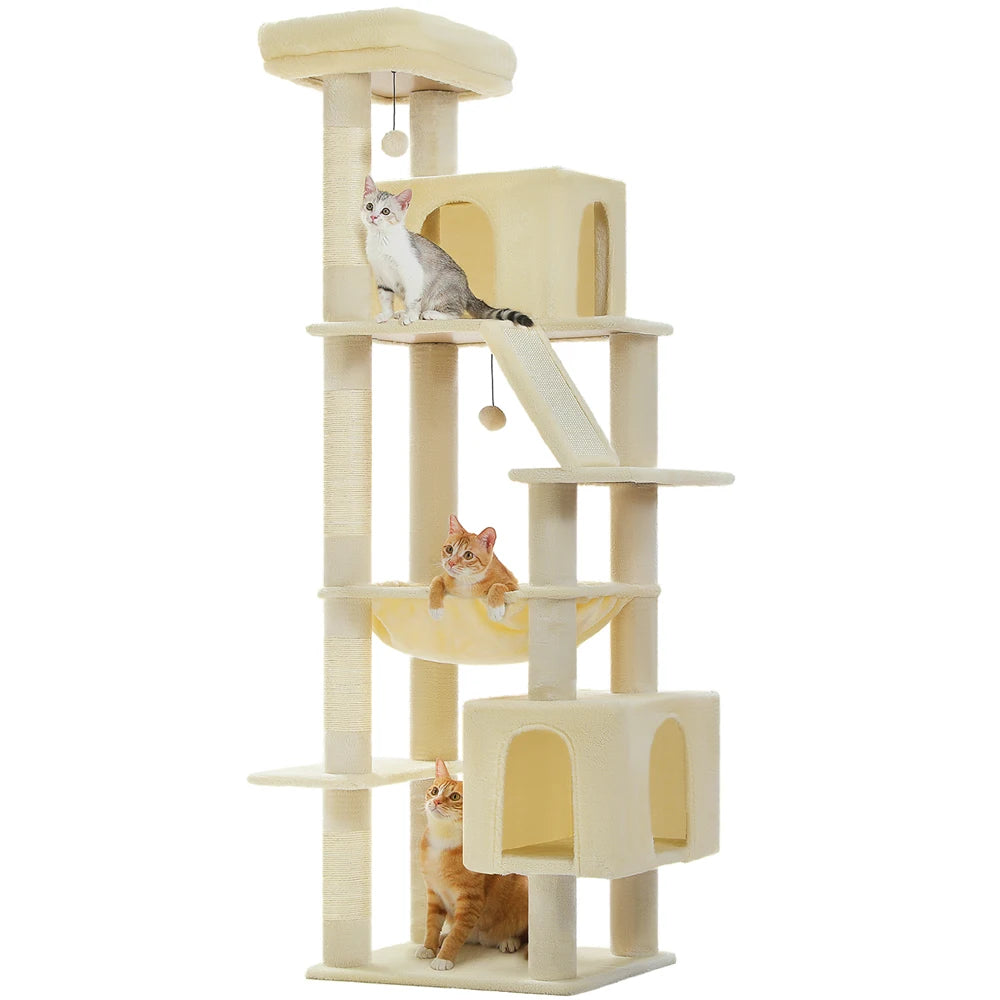 180cm Large Cat Tree Tower with Hammock – Best cat trees for kittens