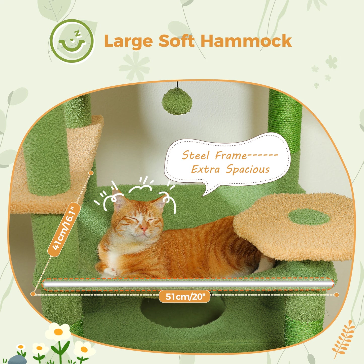 Cat Tree Tower with Hammock, Scratching Posts – Best for Kittens