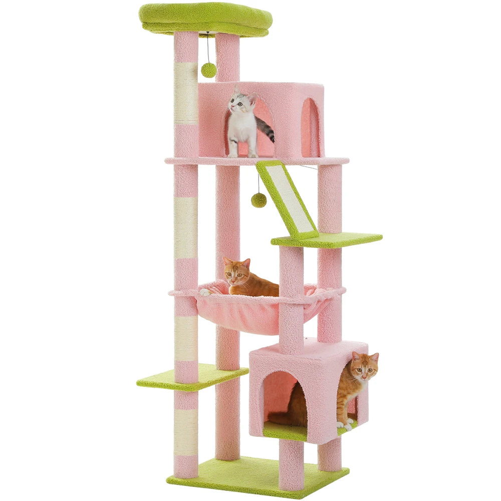 180cm Large Cat Tree Tower with Hammock – Best cat trees for kittens