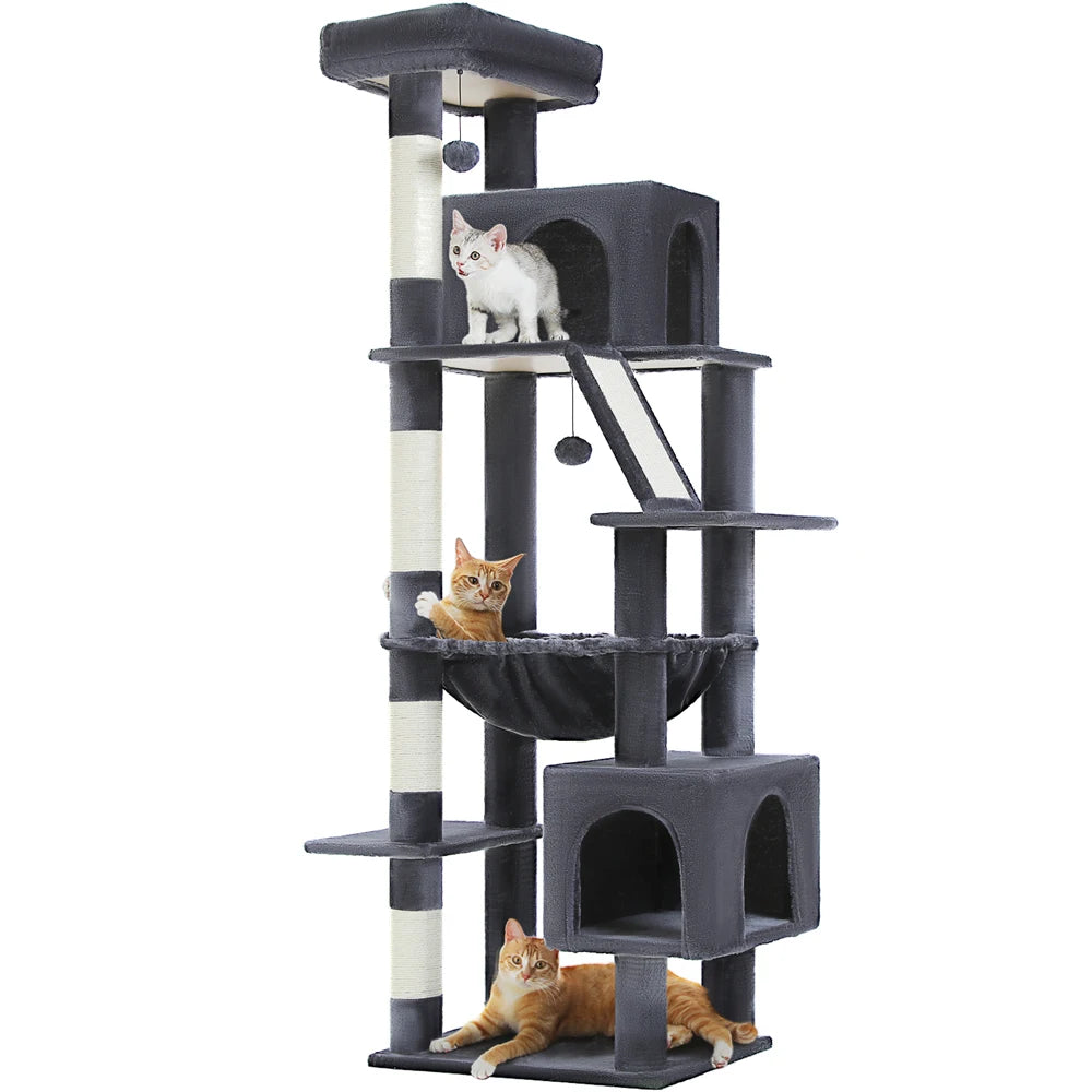 180cm Large Cat Tree Tower with Hammock – Best cat trees for kittens