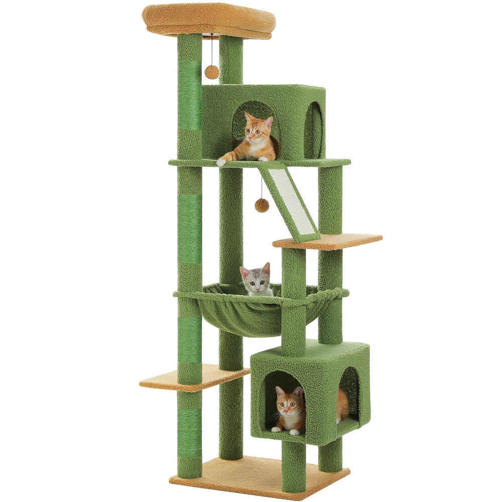 180cm Large Cat Tree Tower with Hammock – Best cat trees for kittens