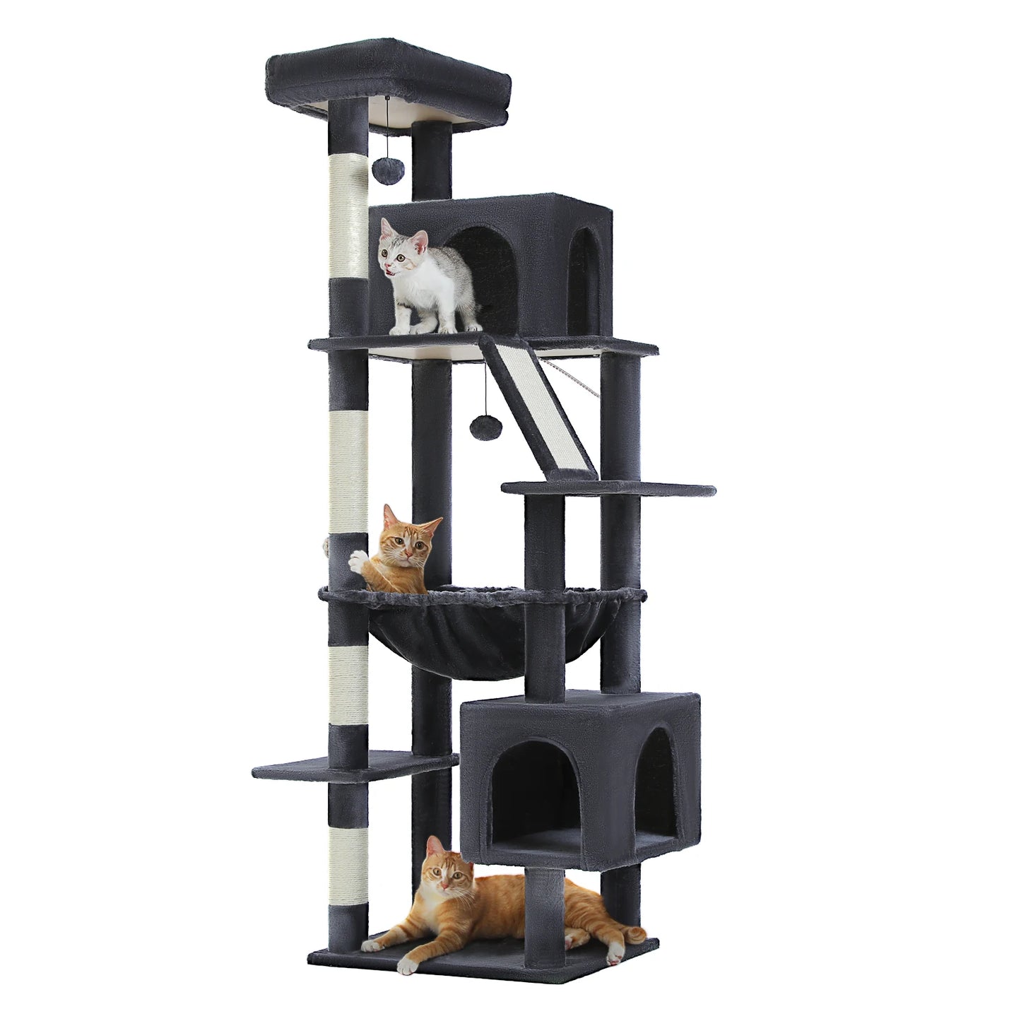 180cm Large Cat Tree Tower with Hammock – Best cat trees for kittens