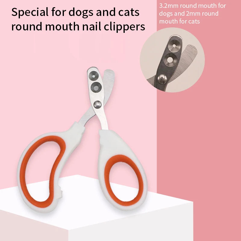 Stainless Steel Cat Nail Clippers – Safe Kitten & Pet Grooming Tool