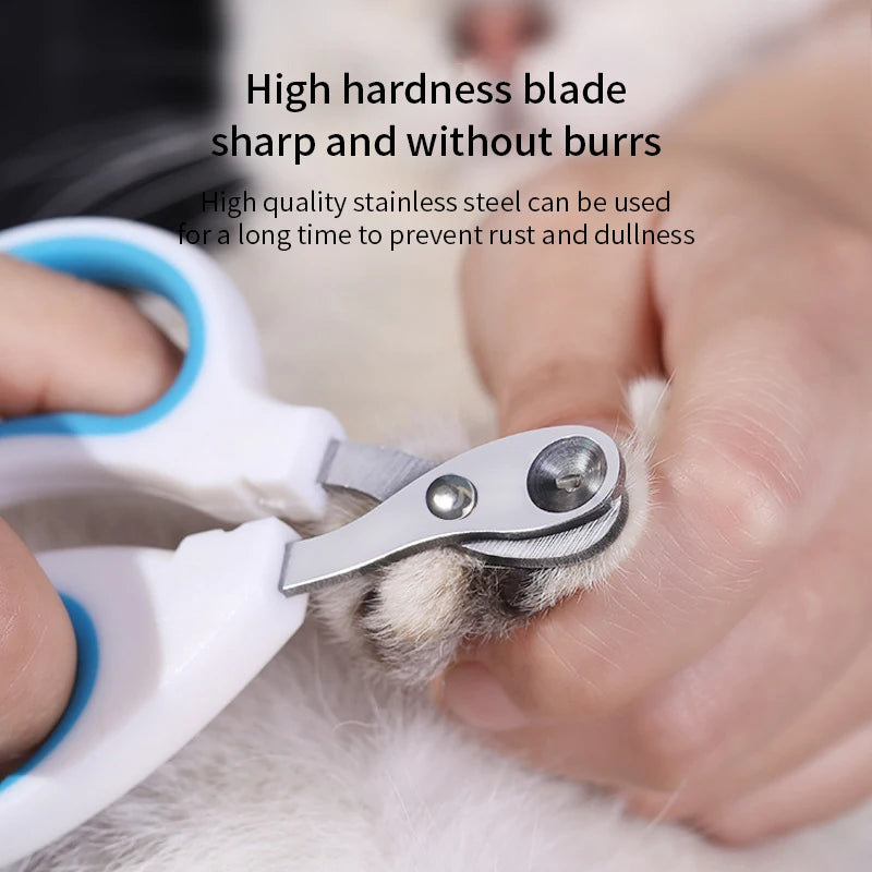 Stainless Steel Cat Nail Clippers – Safe Kitten & Pet Grooming Tool