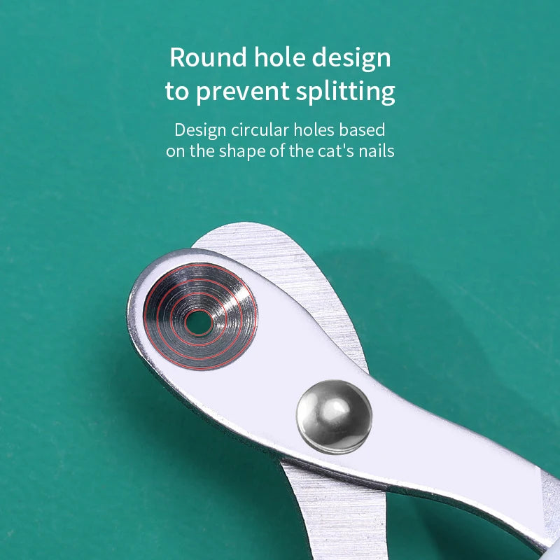Stainless Steel Cat Nail Clippers – Safe Kitten & Pet Grooming Tool