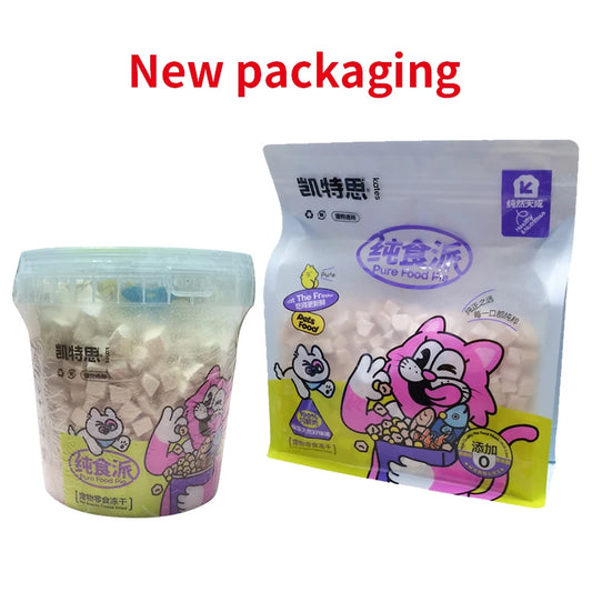 Freeze-Dried Cat Treats - Chicken & Duck Breast Snacks Bucket