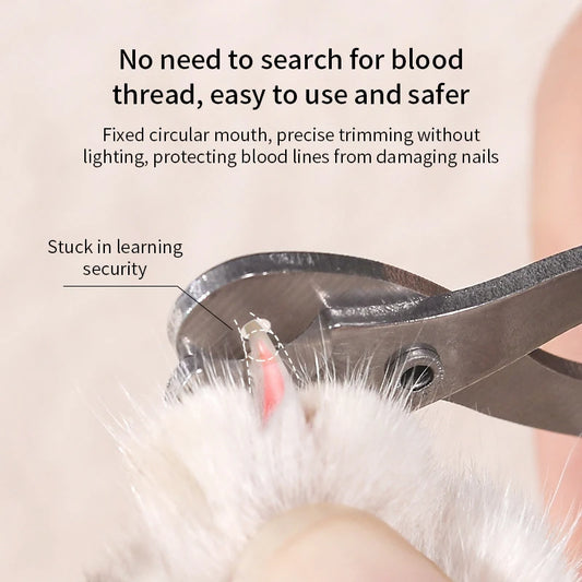 Stainless Steel Cat Nail Clippers – Safe Kitten & Pet Grooming Tool